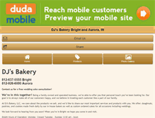 Tablet Screenshot of djsbakery.com